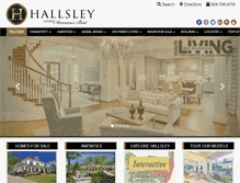Tablet Screenshot of hallsley.com